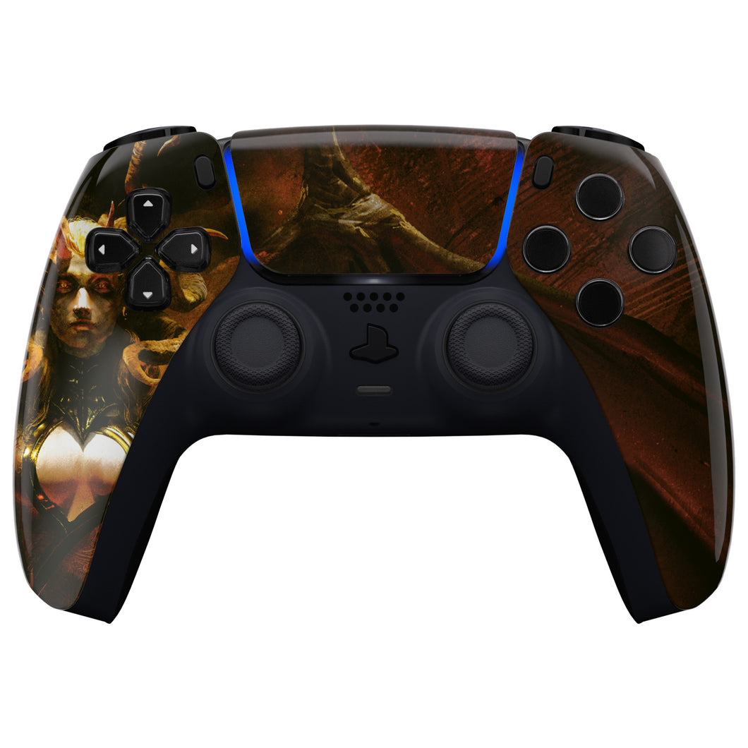 The Lilith Front Shell With Touchpad Compatible With PS5 Controller BDM-010 & BDM-020 & BDM-030 & BDM-040 - ZPFT1096G3WS
