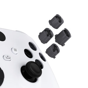 Three-Tone Classic Gray & Clear With Dark Gray Classic Symbols Replacement Custom ABXY Action Button For Xbox Series X & S Controller / Xbox One S & X Controller/ Xbox Elite V1/V2 Controller - JDX3M018WS - Extremerate Wholesale