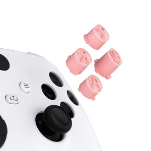 Three-Tone Pale Red & Clear With Pale Red Classic Symbols Replacement Custom ABXY Action Button For Xbox Series X & S Controller / Xbox One S & X Controller/ Xbox Elite V1/V2 Controller - JDX3M016WS - Extremerate Wholesale