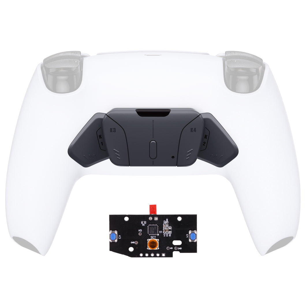 Turn Rise To Rise4 Kit-Classic Gray Redesigned K1 K2 K3 K4 Back Buttons Housing & Remap PCB Board Compatible With PS5 Controller Extremerate Rise & Rise4 Remap Kit-VPFM5009P