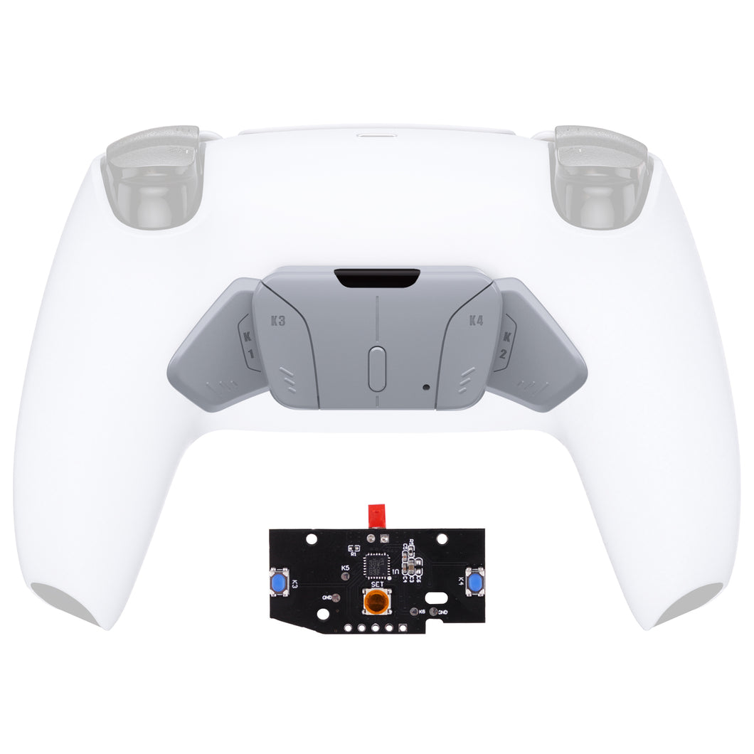 Turn Rise To Rise4 Kit-New Hope Gray Redesigned K1 K2 K3 K4 Back Buttons Housing & Remap PCB Board Compatible With PS5 Controller Extremerate Rise & Rise4 Remap Kit-VPFM5010P