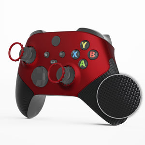Vampire Red ASR Version Performance Rubberized Grip Front Housing Shell With Accent Rings For Xbox Series X/S Controller & Xbox Core Controller-FX3C3003WS - Extremerate Wholesale