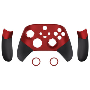 Vampire Red ASR Version Performance Rubberized Side Rails Front Shell For Xbox Series X/S Controller With Accent Rings, Redesigned Grip Faceplate For Xbox Core Controller-ZX3C3003WS - Extremerate Wholesale