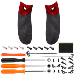 Vampire Red FLEXOR Clicky Rubberized Side Rails Grips Trigger Stop Kit for Xbox Series X/S Controller & Xbox Core Controller - PX3Q3003P - Extremerate Wholesale