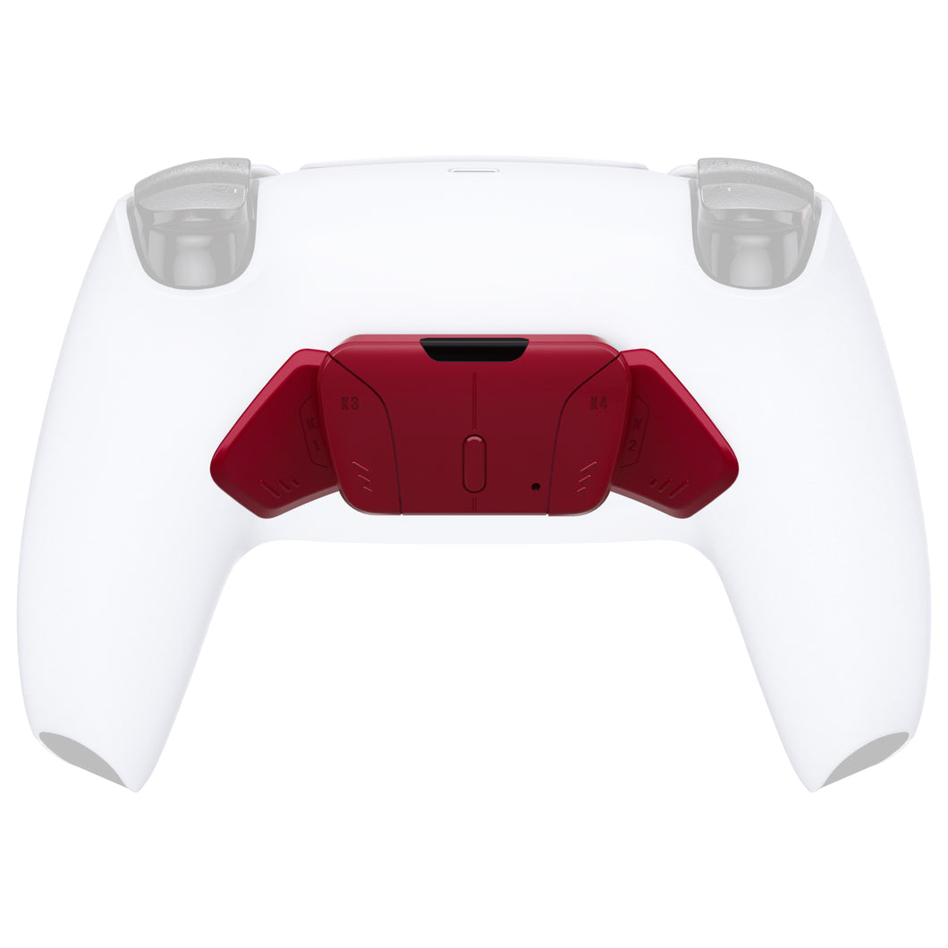 Solid Volcanic Red Replacement Redesigned K1 K2 K3 K4 Back Buttons Housing Shell Compatible With PS5 Controller Extremerate Rise4 Remap Kit-VPFM5011