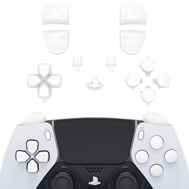White Full Set Button Kits Compatible With PS5 Edge Controller -JXTEGP007WS - Extremerate Wholesale