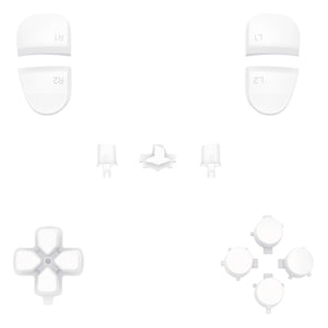 White Full Set Button Kits Compatible With PS5 Edge Controller -JXTEGP007WS - Extremerate Wholesale