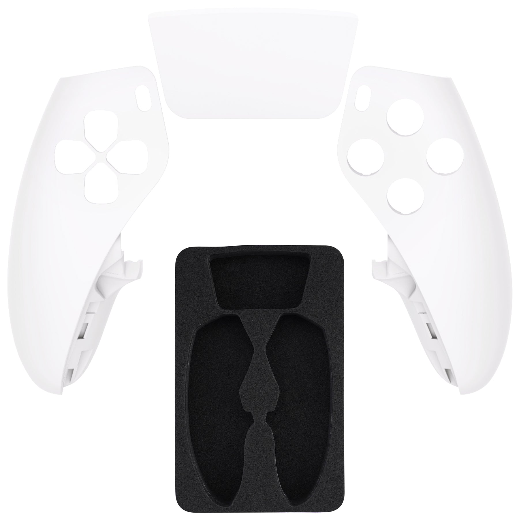 PS5 Edgeコントローラー対応ホワイト左右フロントハウジングシェル