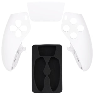 White Left Right Front Housing Shell With Touchpad Compatible With PS5 Edge Controller - MLREGP007WS - Extremerate Wholesale