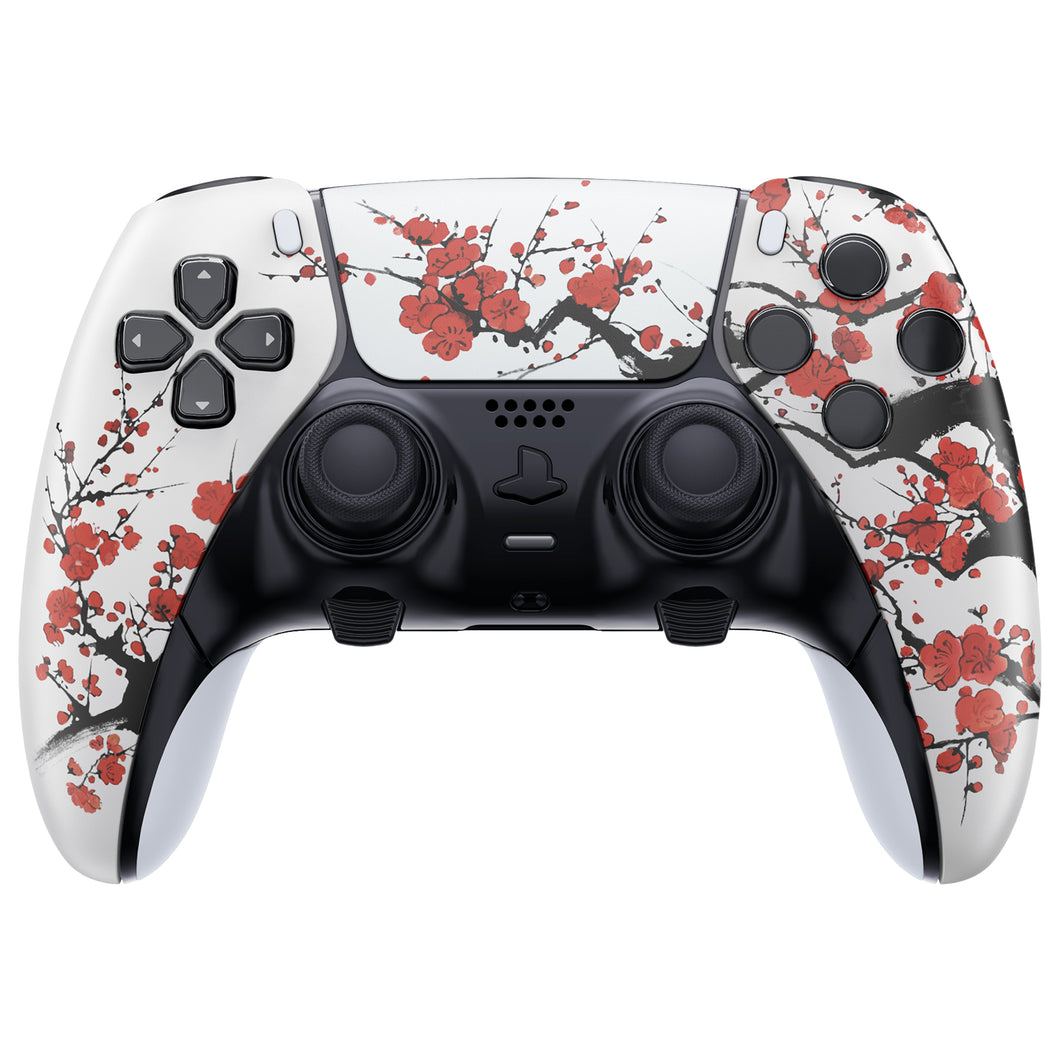 Winter Blossom Left Right Front Housing Shell With Touchpad Compatible With PS5 Edge Controller - MLREGT015WS