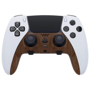 Wood Grain Replacement Top Bottom Decorative Trim Shell Compatible with PS5 Edge Controller -CXQEGS001WS - Extremerate Wholesale