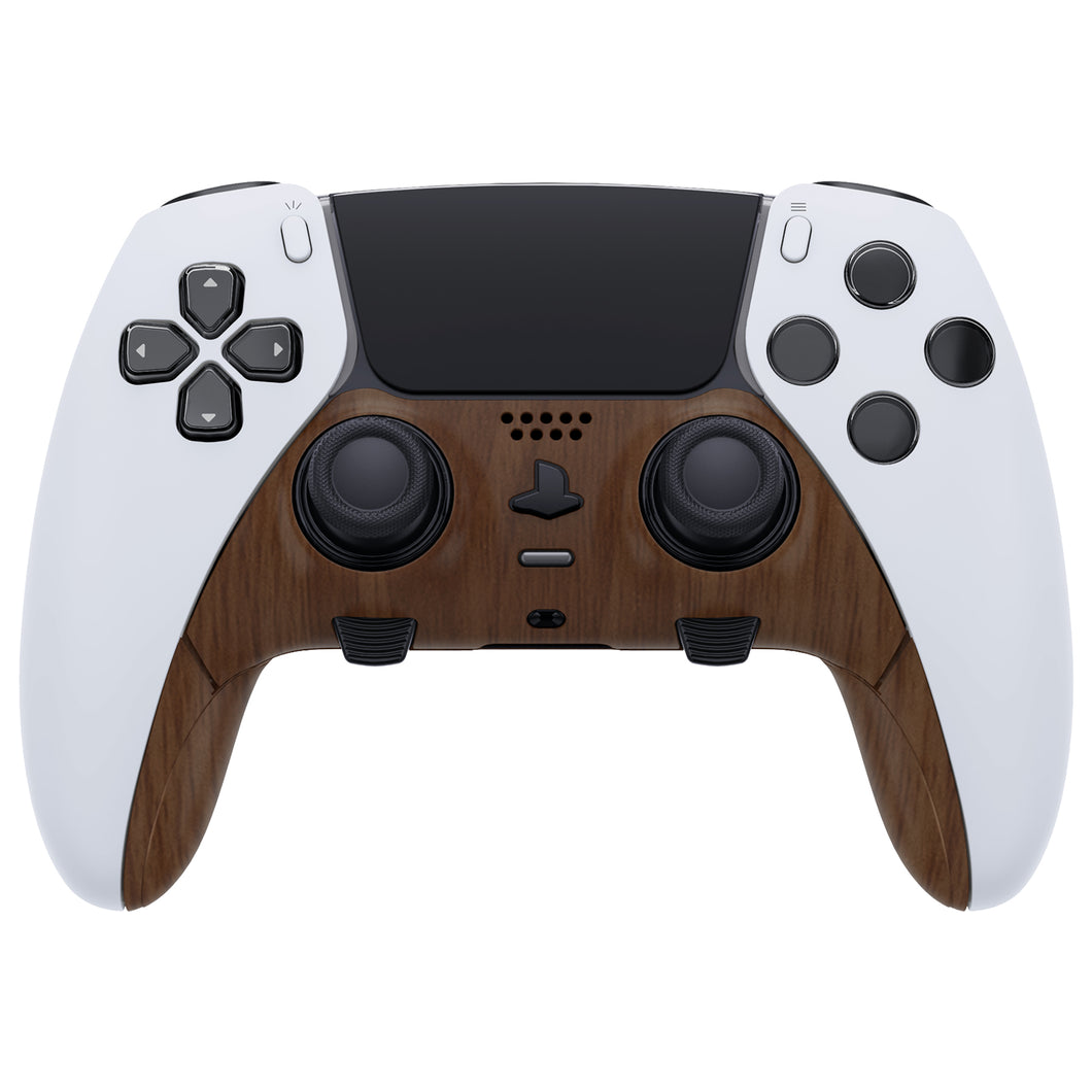 Wood Grain Replacement Top Bottom Decorative Trim Shell Compatible with PS5 Edge Controller -CXQEGS001WS - Extremerate Wholesale