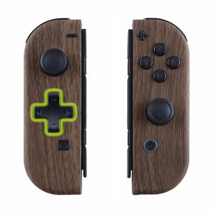 Wooden Grain Shells For NS Switch Joycon & OLED Joycon Dpad Version-JZS201WS - Extremerate Wholesale