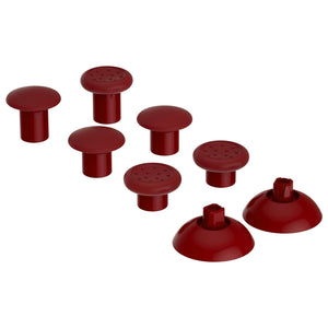 Carmine Red ThumbsGear Interchangeable Ergonomic Thumbstick For Xbox Series X & S/Xbox One/Xbox One Elite/Xbox One S & X Controller With 3 Height Domed And Concave Grips Adjustable Joystick-XOJ2111WS - Extremerate Wholesale