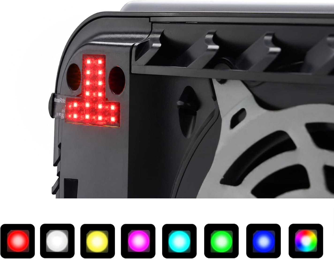 7 Colors 40 Effects RGB RAINBOW Logo LED Kit for PS5 Disc & Digital ...