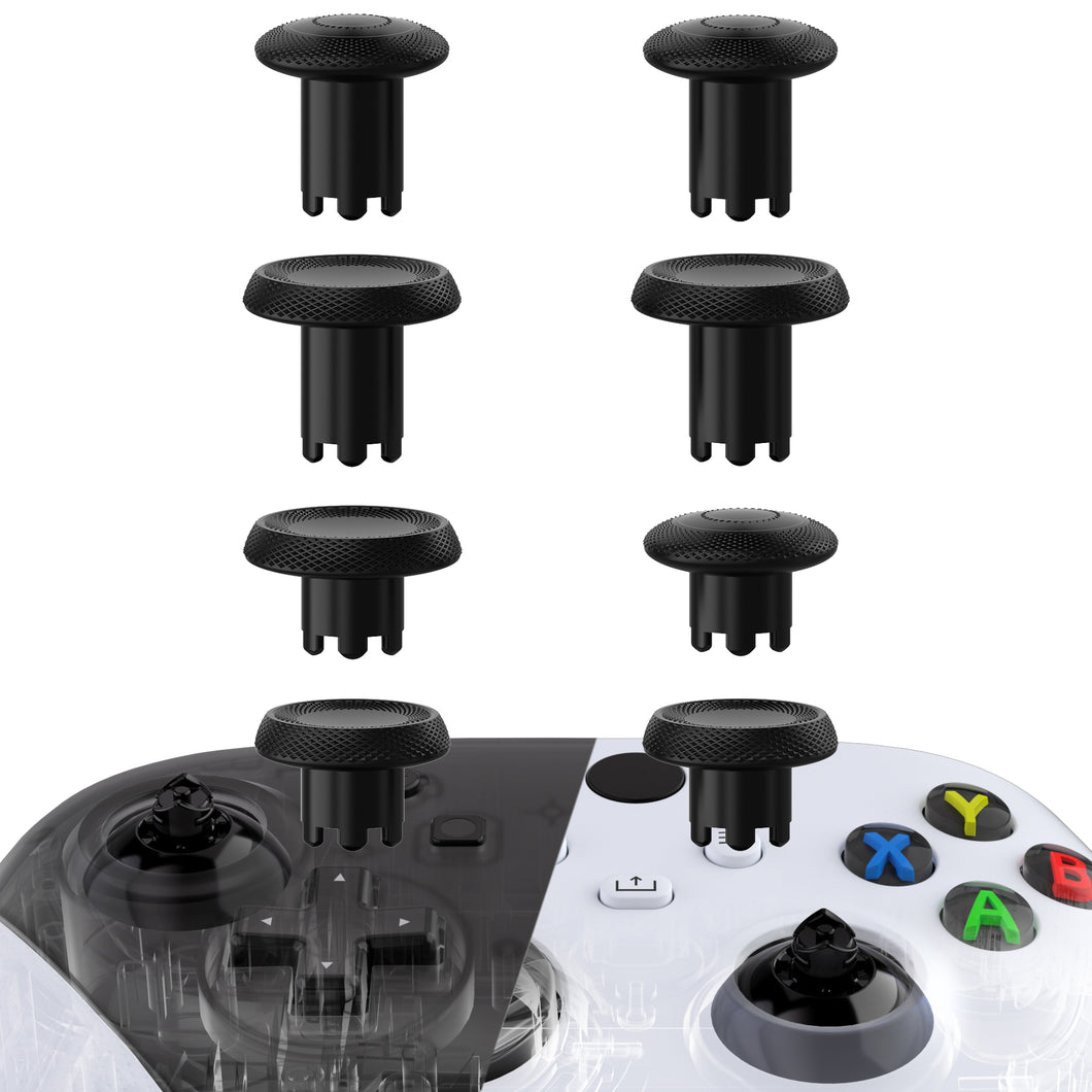 eXtremeRate Black ThumbsGear V3 Interchangeable Thumbsticks for Xbox Core Controller & Xbox One S/X/Elite Controller & Nintendo Switch Pro Controller - VRVX3M001WS