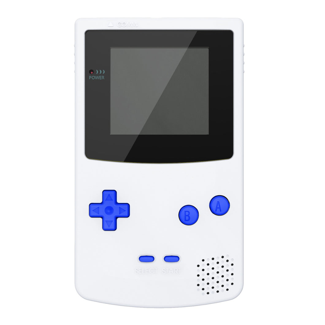 eXtremeRate Blue Replacement Full Set Buttons for Gameboy Color GBC - JCB2005WS