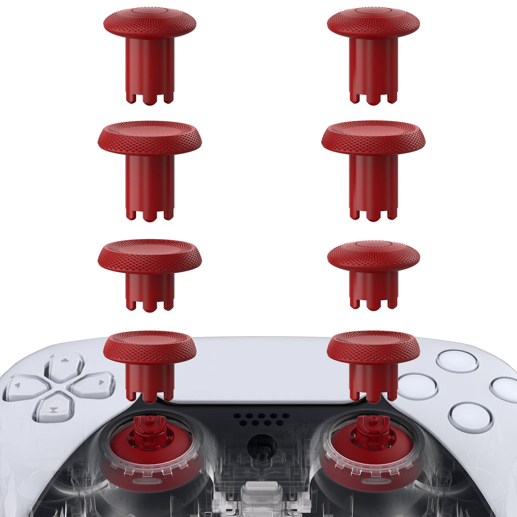 eXtremeRate Carmine Red ThumbsGear V3 Interchangeable Ergonomic Thumbstick for PS5 & PS4 Controller - NNFPFM004WS