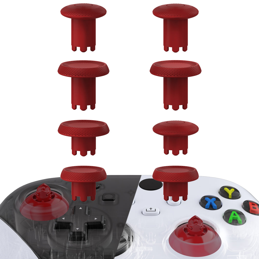 eXtremeRate Carmine Red ThumbsGear V3 Interchangeable Thumbsticks for Xbox Core Controller & Xbox One S/X/Elite Controller & Nintendo Switch Pro Controller - VRVX3M004WS