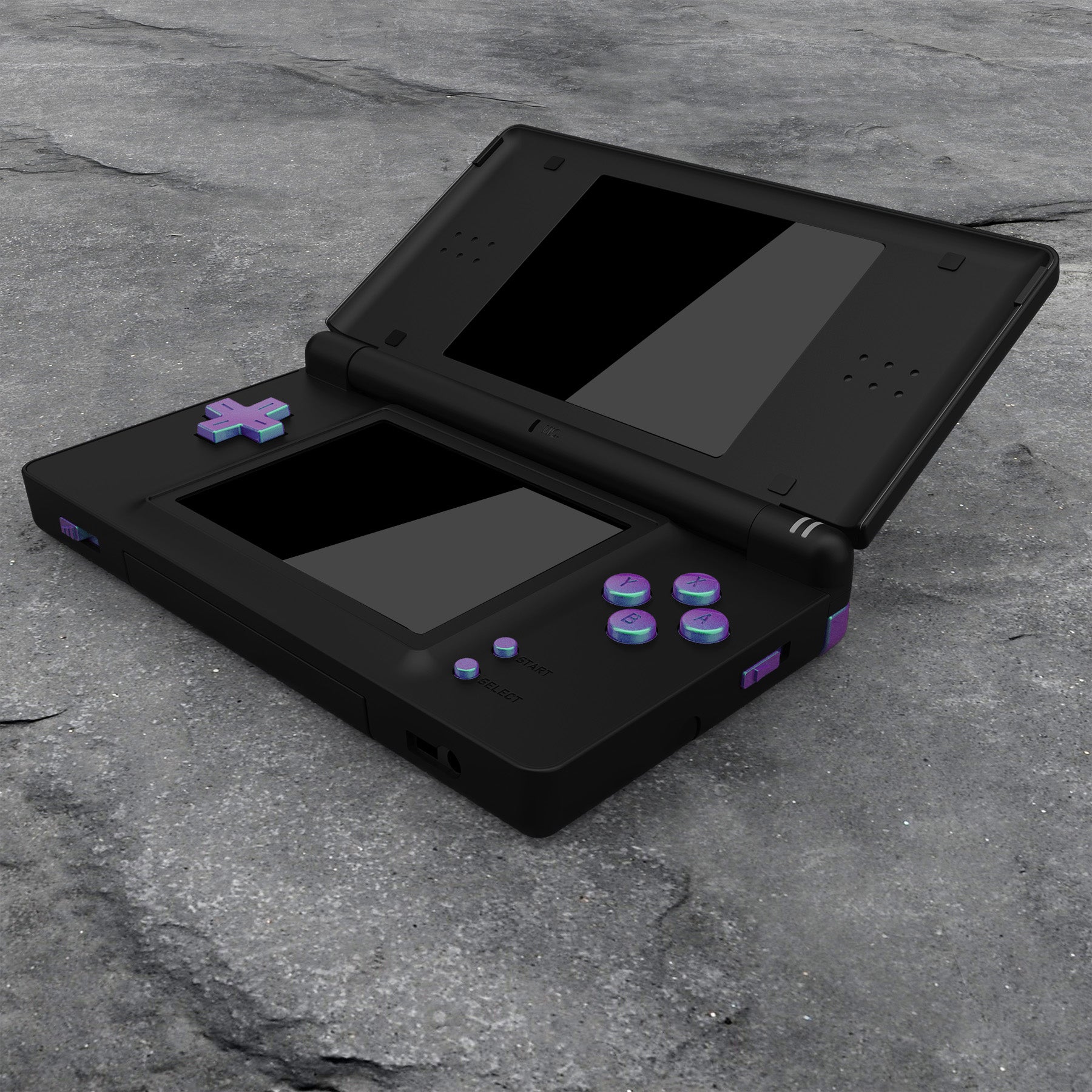 eXtremeRate Chameleon Green Purple Replacement Full Set Buttons