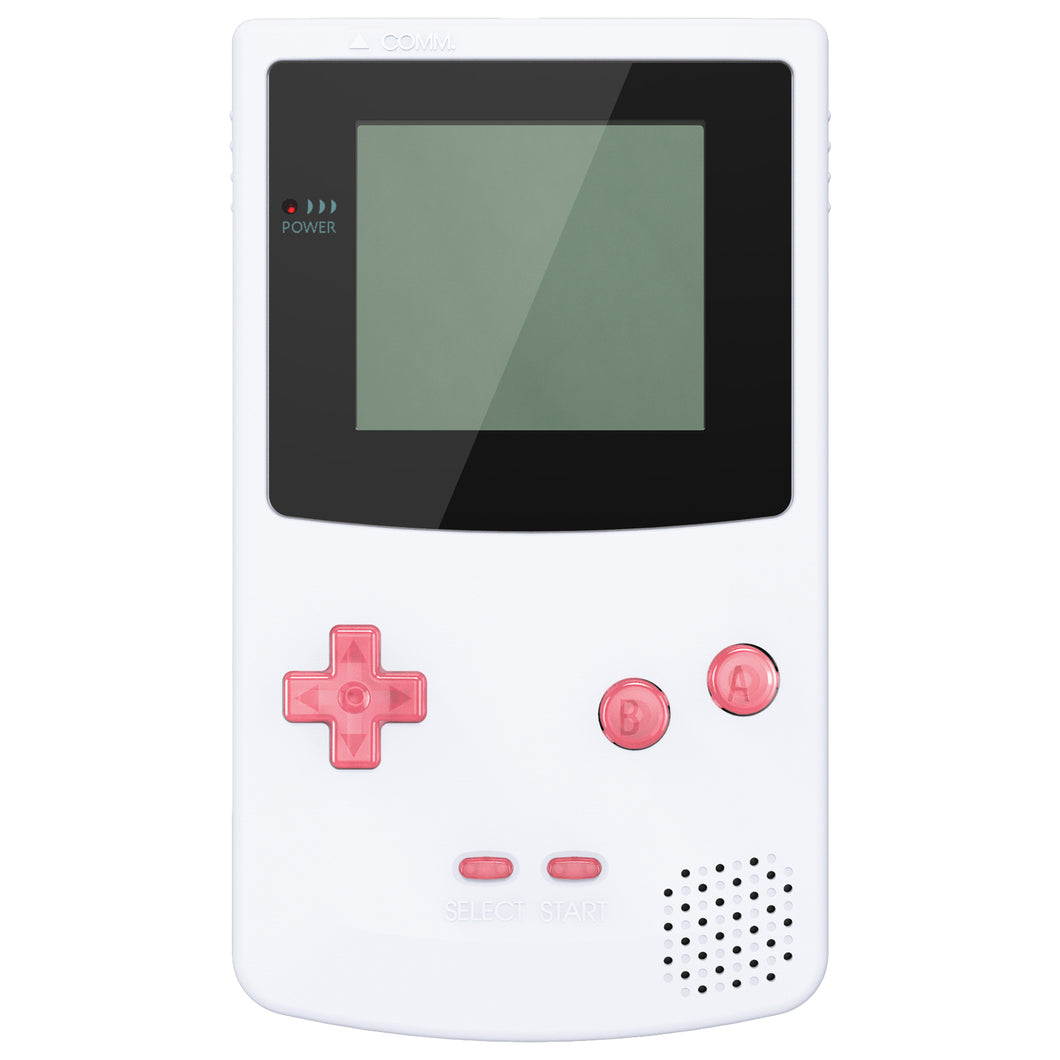 eXtremeRate Cherry Pink Replacement Full Set Buttons for Gameboy Color GBC - JCB4007WS