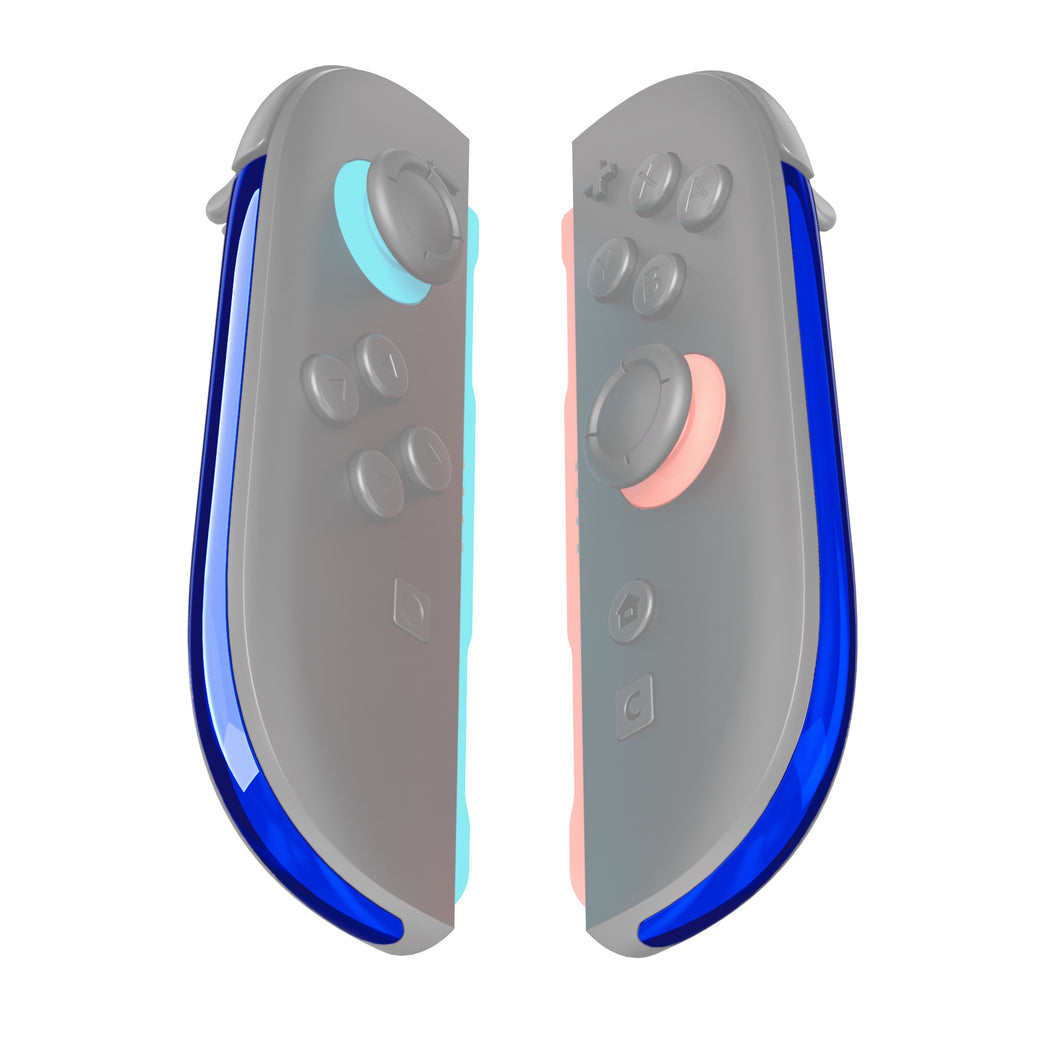 eXtremeRate Chrome Blue Replacement Decorative Strips for Joycon 2 of Nintendo Switch 2 - ZB2NTD004