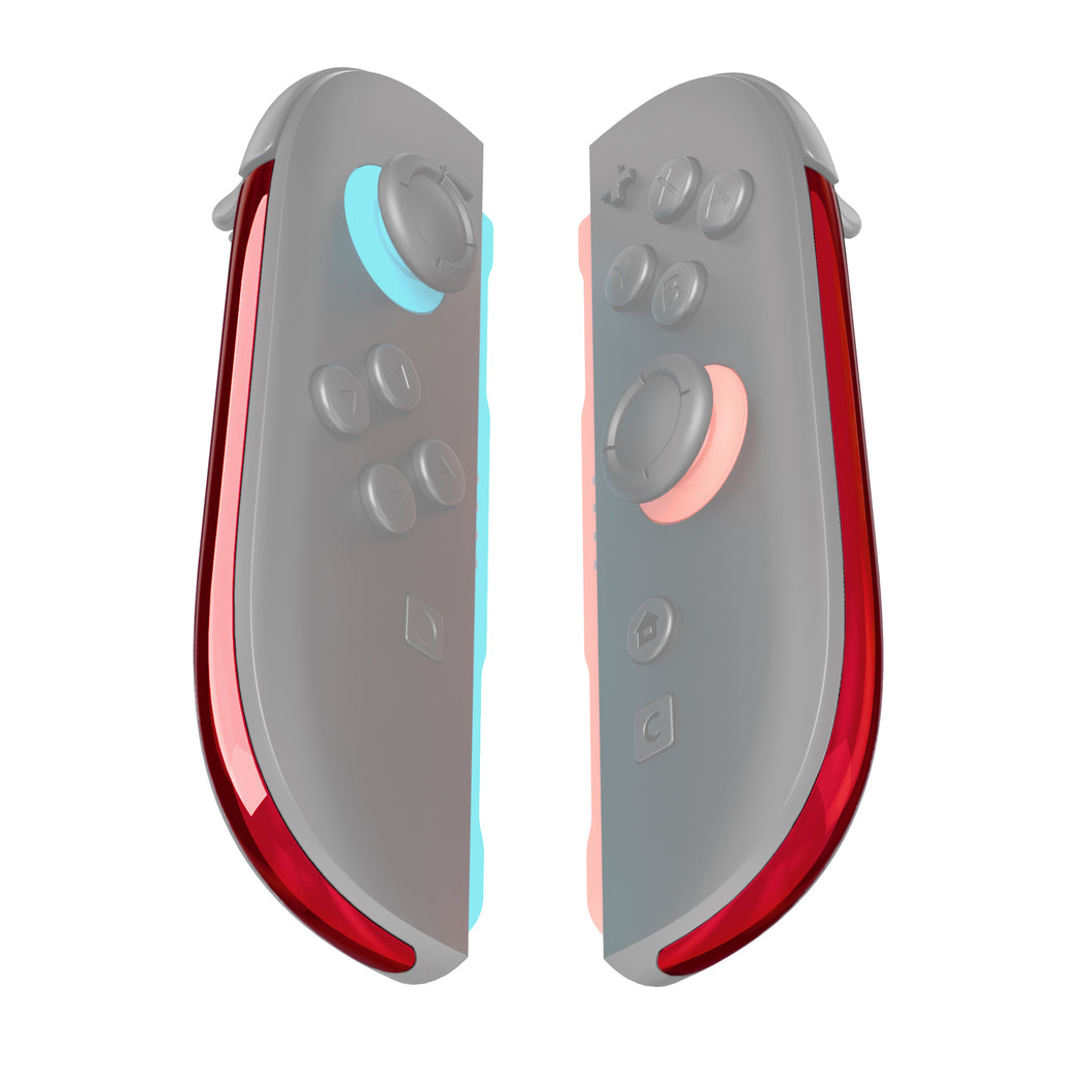 eXtremeRate Chrome Red Replacement Decorative Strips for Joycon 2 of Nintendo Switch 2 - ZB2NTD003