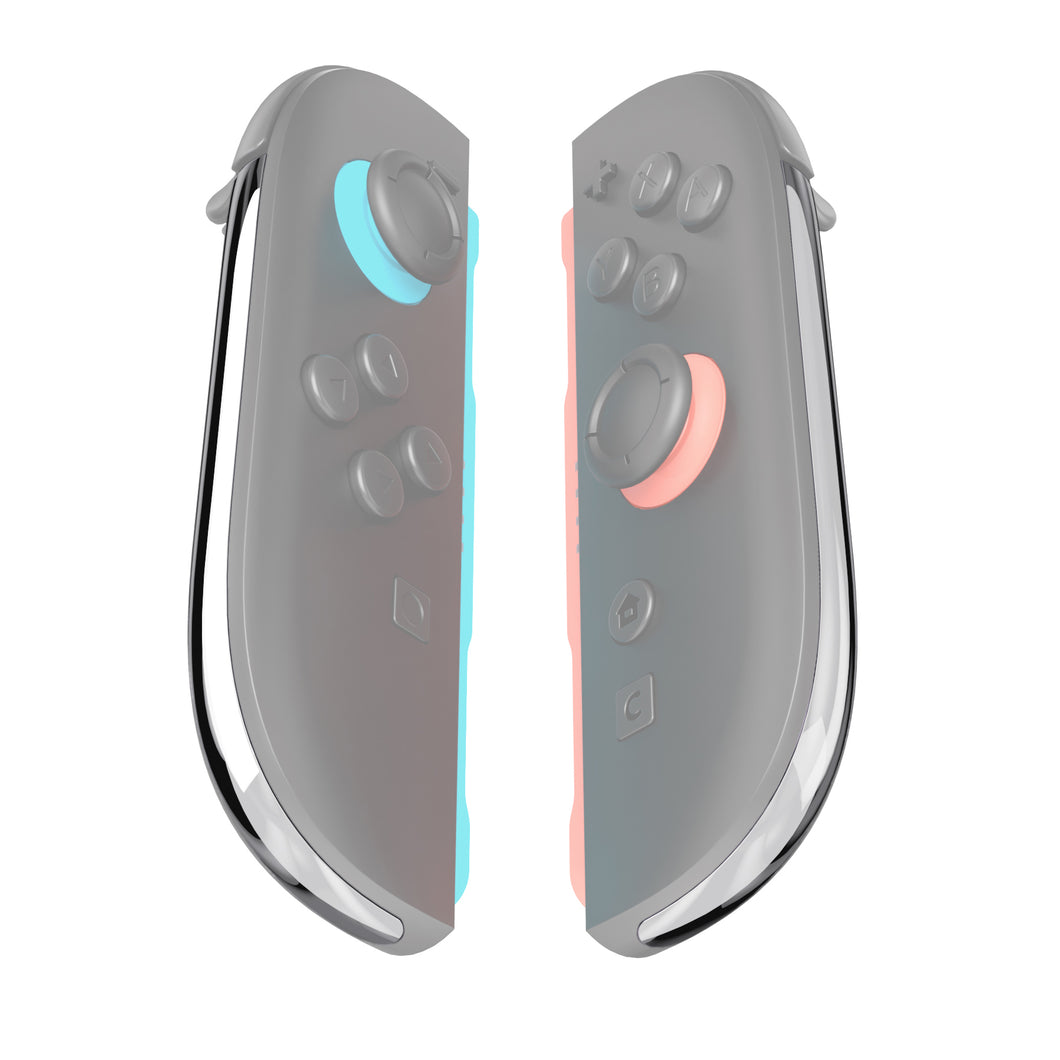 eXtremeRate Chrome Silver Replacement Decorative Strips for Joycon 2 of Nintendo Switch 2 - ZB2NTD002