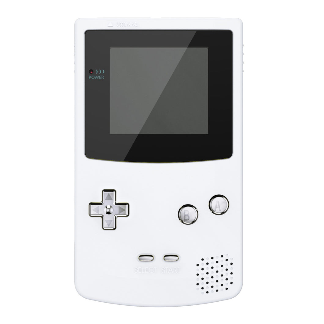 eXtremeRate Chrome Silver Replacement Full Set Buttons for Gameboy Color GBC - JCB3002WS