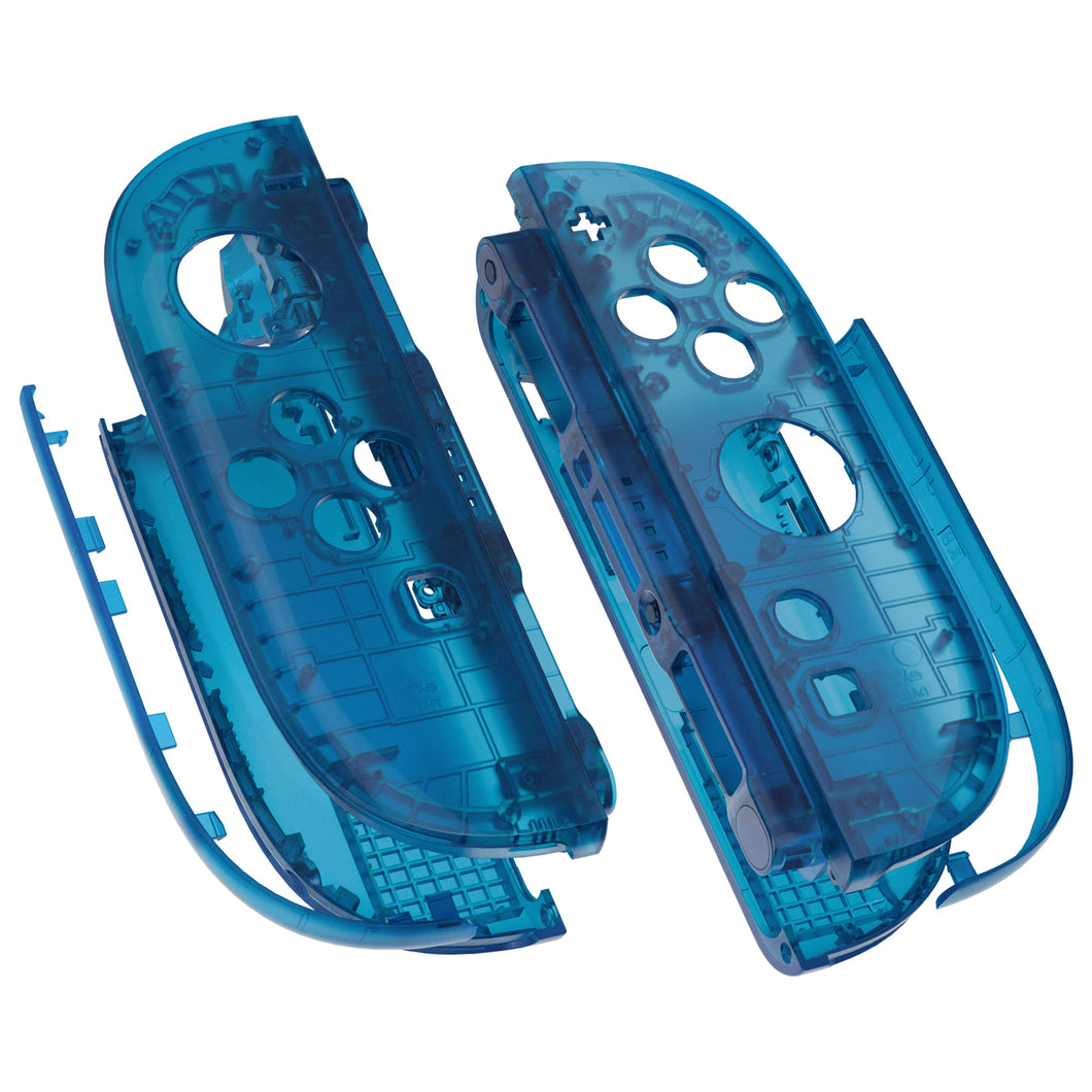 eXtremeRate Clear Blue DIY Replacement Joycon Shells for Nintendo Switch 2 - JB2NTM005