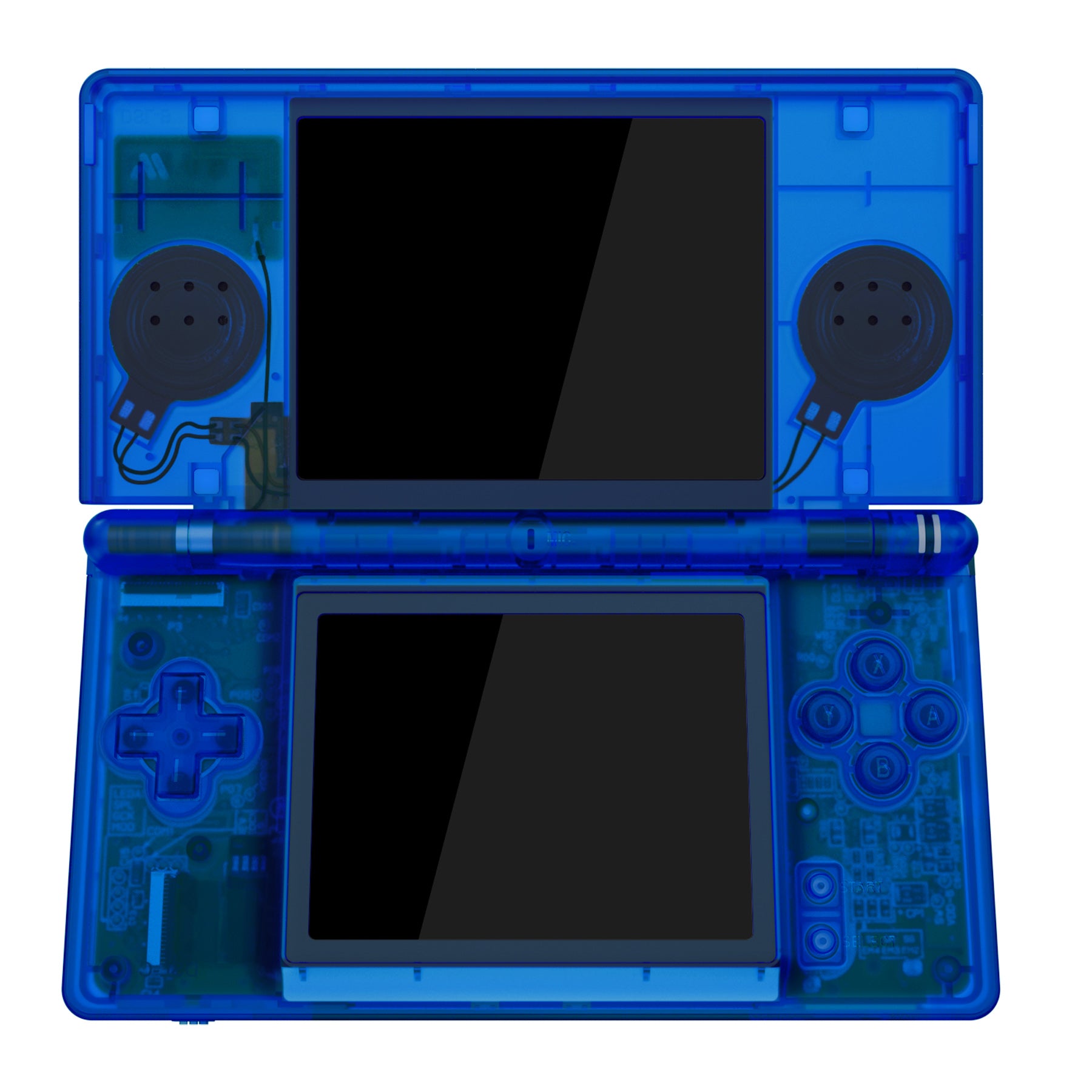 ☆ エレメント ☆ニンテンドーDS Lite クリアブルー eXtremeRate Clear Blue Replacement Full Housing Shell