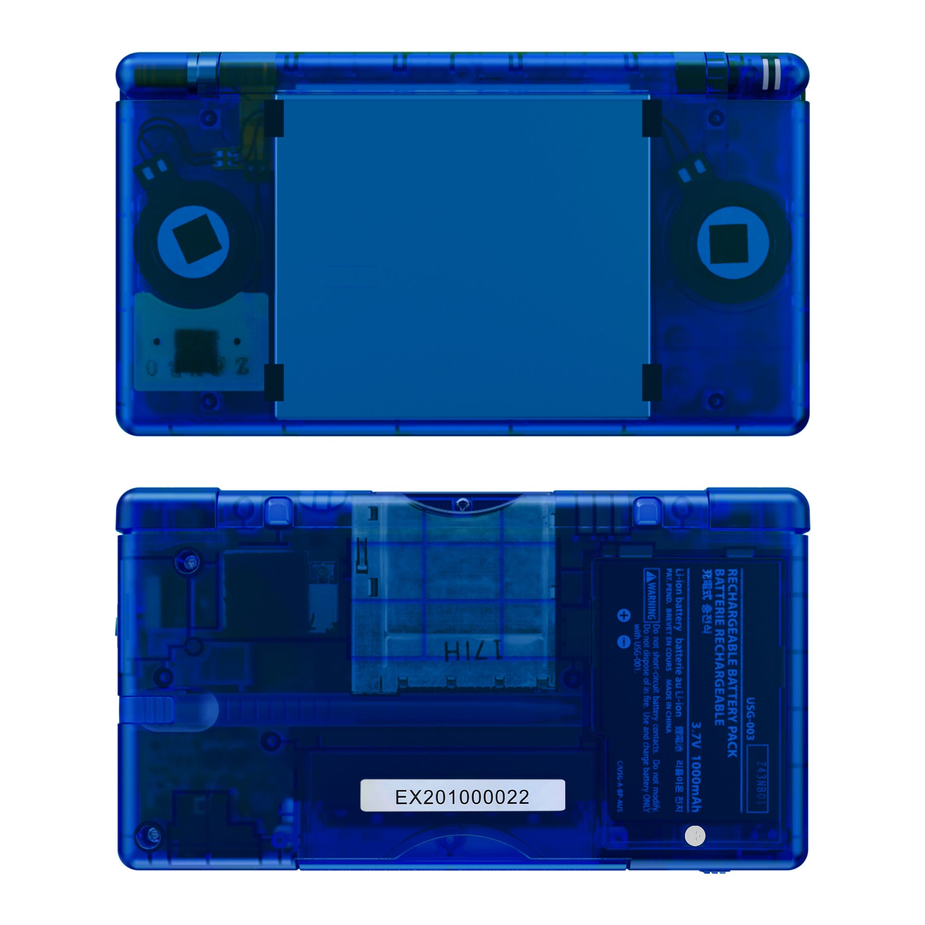 eXtremeRate Clear Blue Replacement Full Housing Shell