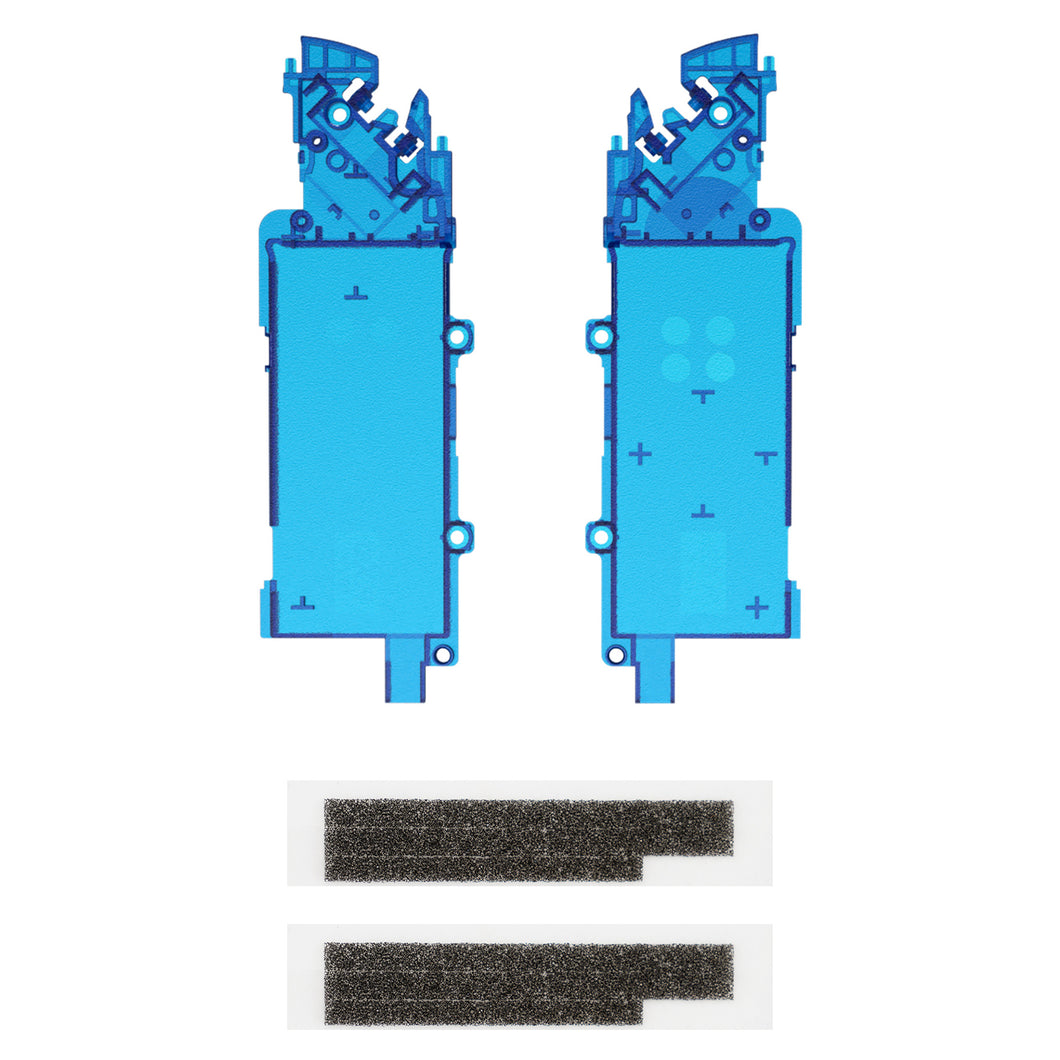 eXtremeRate Clear Blue Replacement Middle Frame for Nintendo Switch 2 Joycon - KB2NTM005