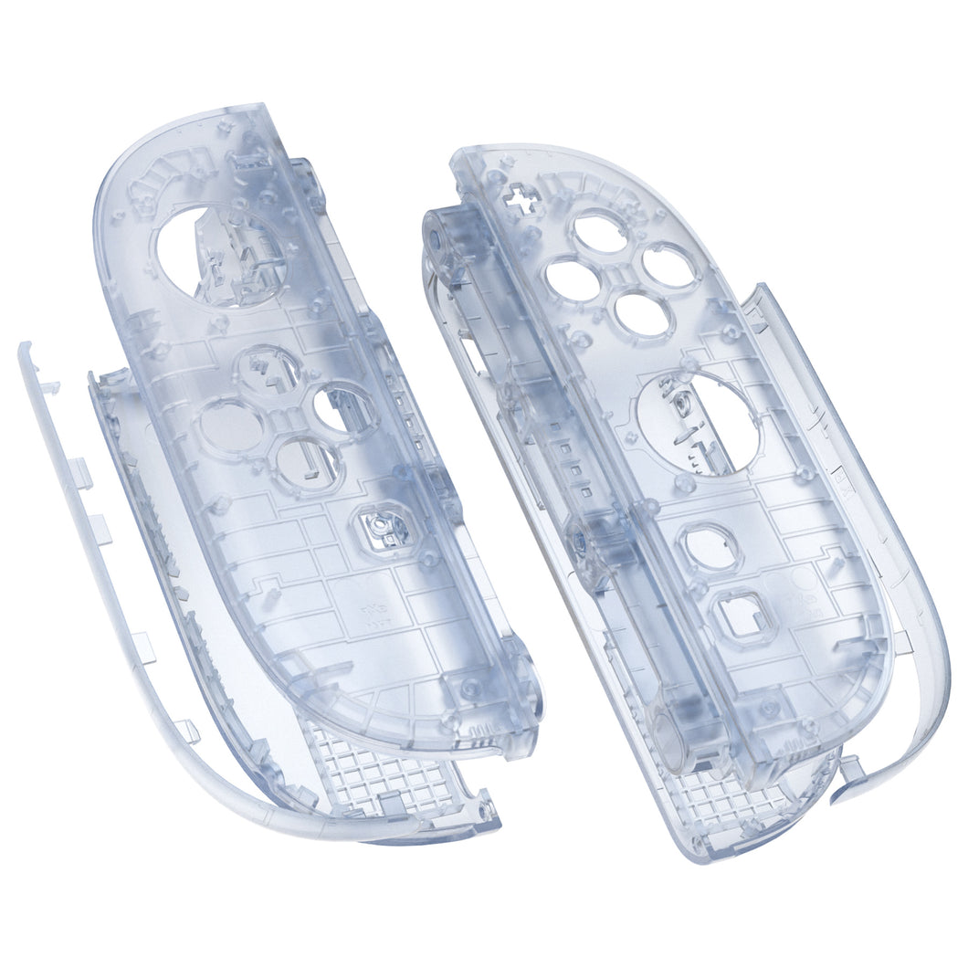 eXtremeRate Clear Glacier Blue DIY Replacement Joycon Shells for Nintendo Switch 2 - JB2NTM003
