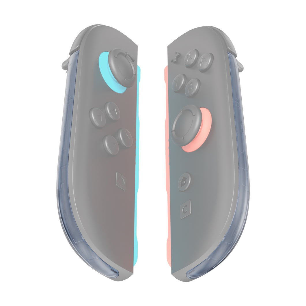 eXtremeRate Clear Glacier Blue Replacement Decorative Strips for Joycon 2 of Nintendo Switch 2 - ZB2NTM003