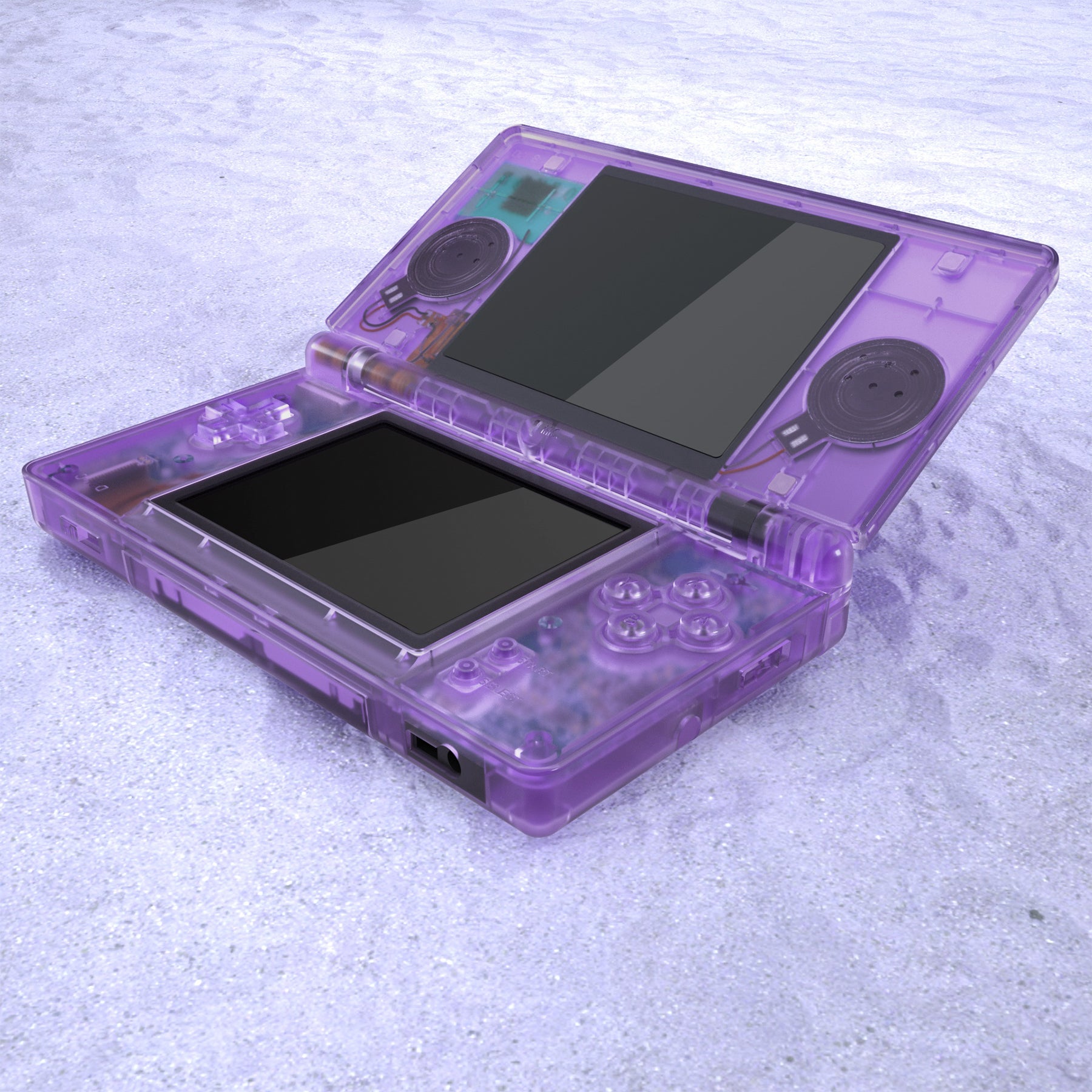 eXtremeRate Clear Purple Replacement Full Housing Shell & Buttons
