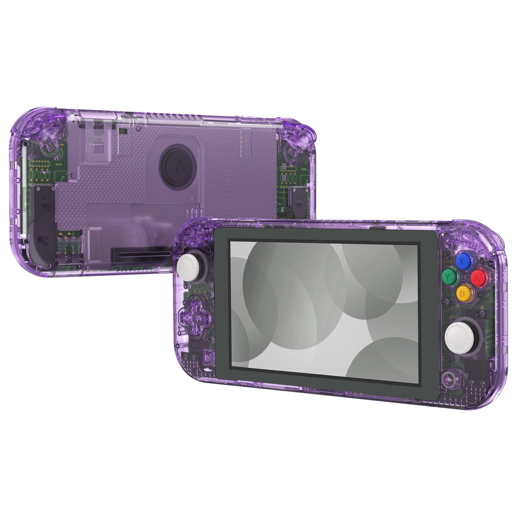 eXtremeRate Crystal Clear Purple Replacement Full Set Shells For
