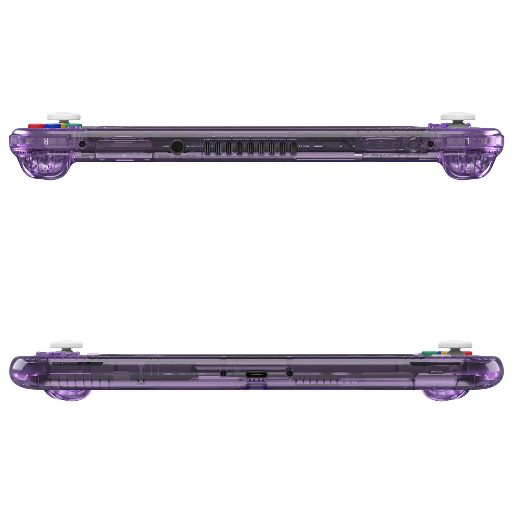 eXtremeRate Crystal Clear Purple Replacement Full Set Shells For
