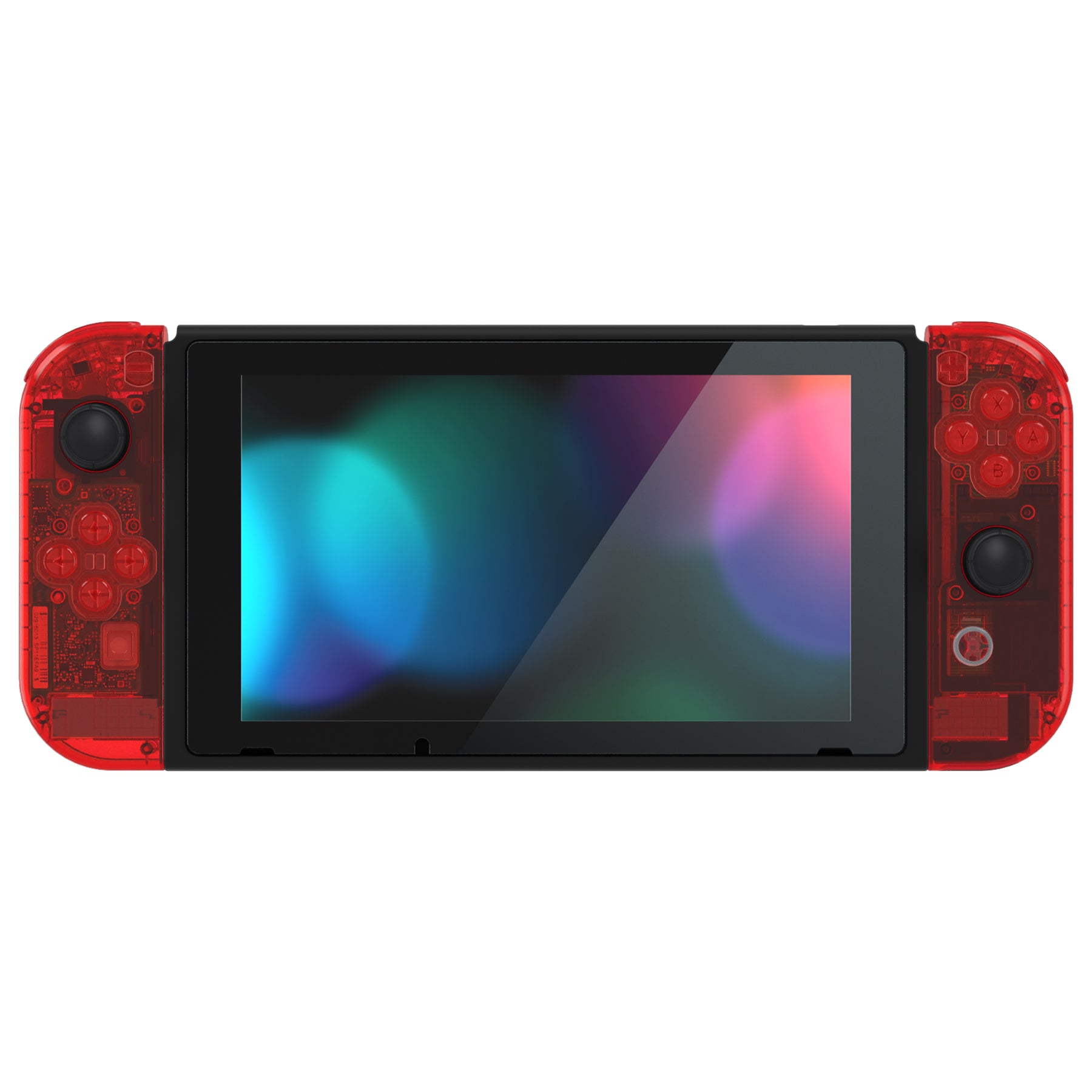 eXtremeRate Crystal Red Replacement Full Set Shells For Nintendo