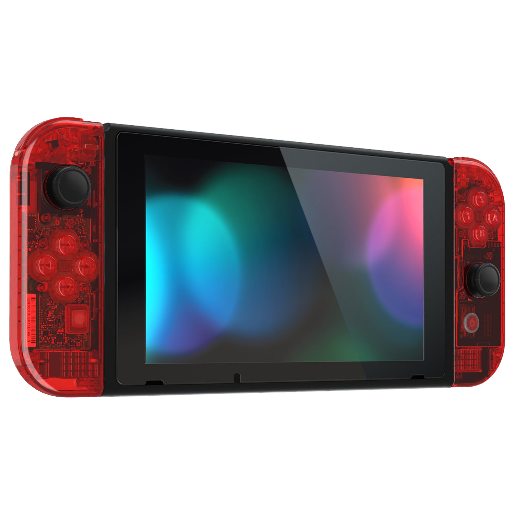 eXtremeRate Crystal Red Replacement Full Set Shells For Nintendo
