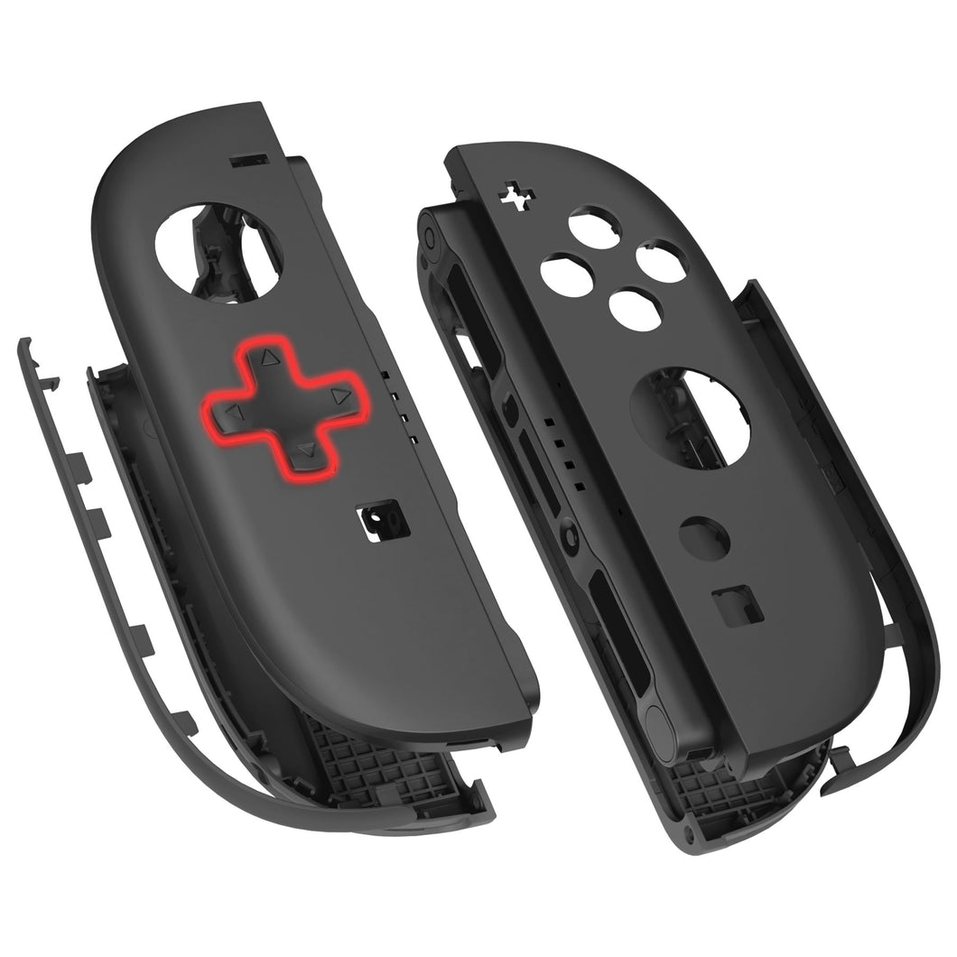eXtremeRate D-Pad Version Black Replacement Joycon Shells for Nintendo Switch 2 - JB2NTM019