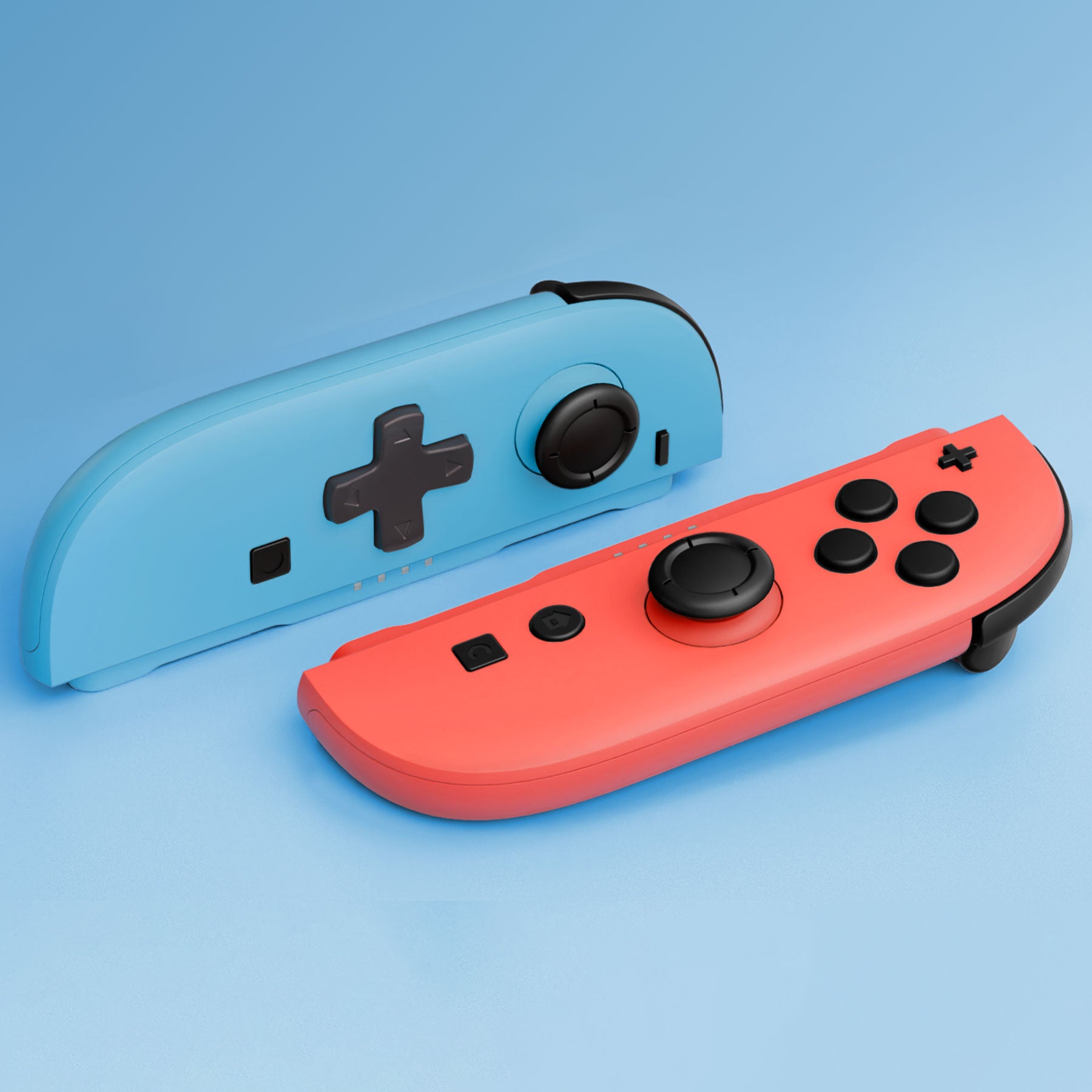 eXtremeRate D-Pad Version Blue & Orange Replacement Joycon Shells