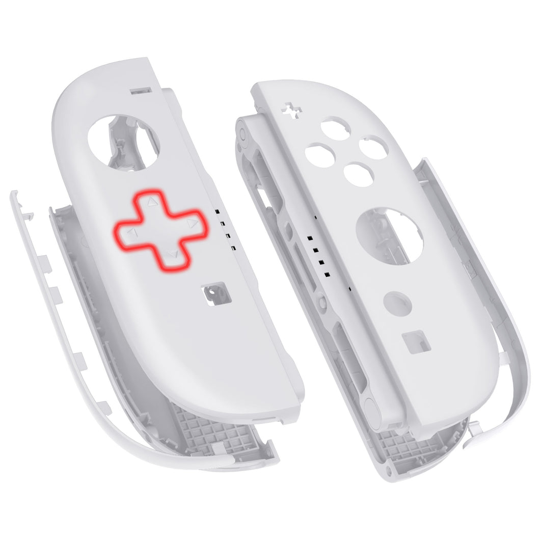eXtremeRate D-Pad Version White Replacement Joycon Shells for Nintendo Switch 2 - JB2NTM017