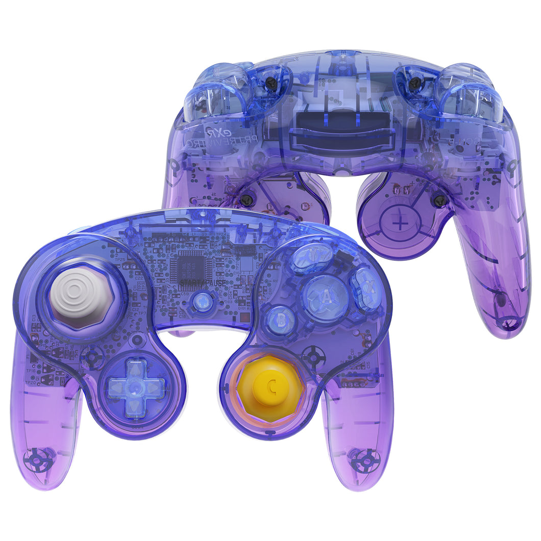 Translucent Nintendo Controller eXtremeRate Gradient Translucent Bluebell Replacement Faceplate ...