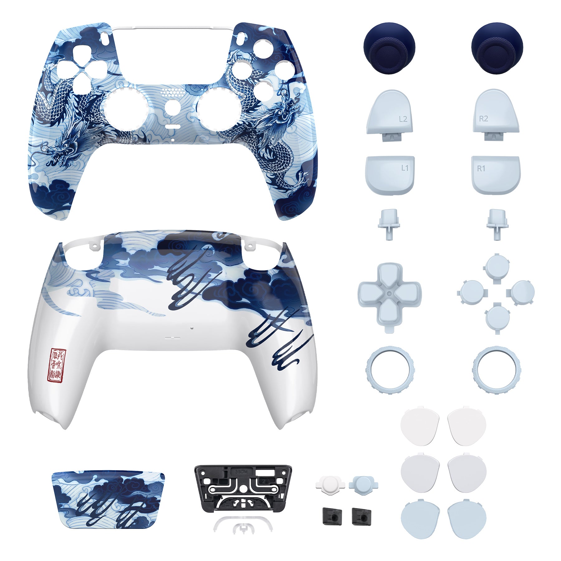 LUNA Redesigned Porcelain Dragon Replacement Full Set Shells with