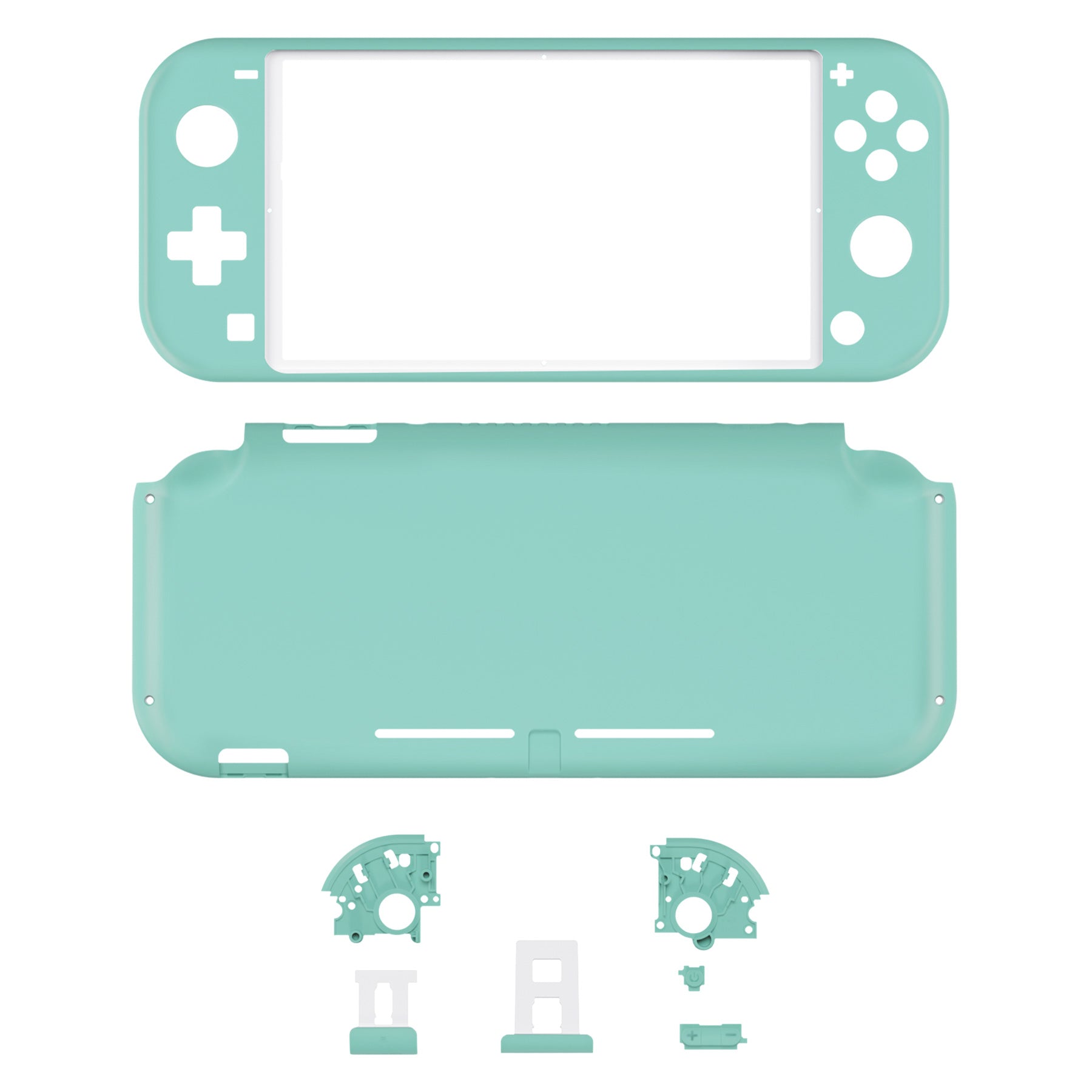 eXtremeRate Misty Green Replacement Full Set Shells For Nintendo