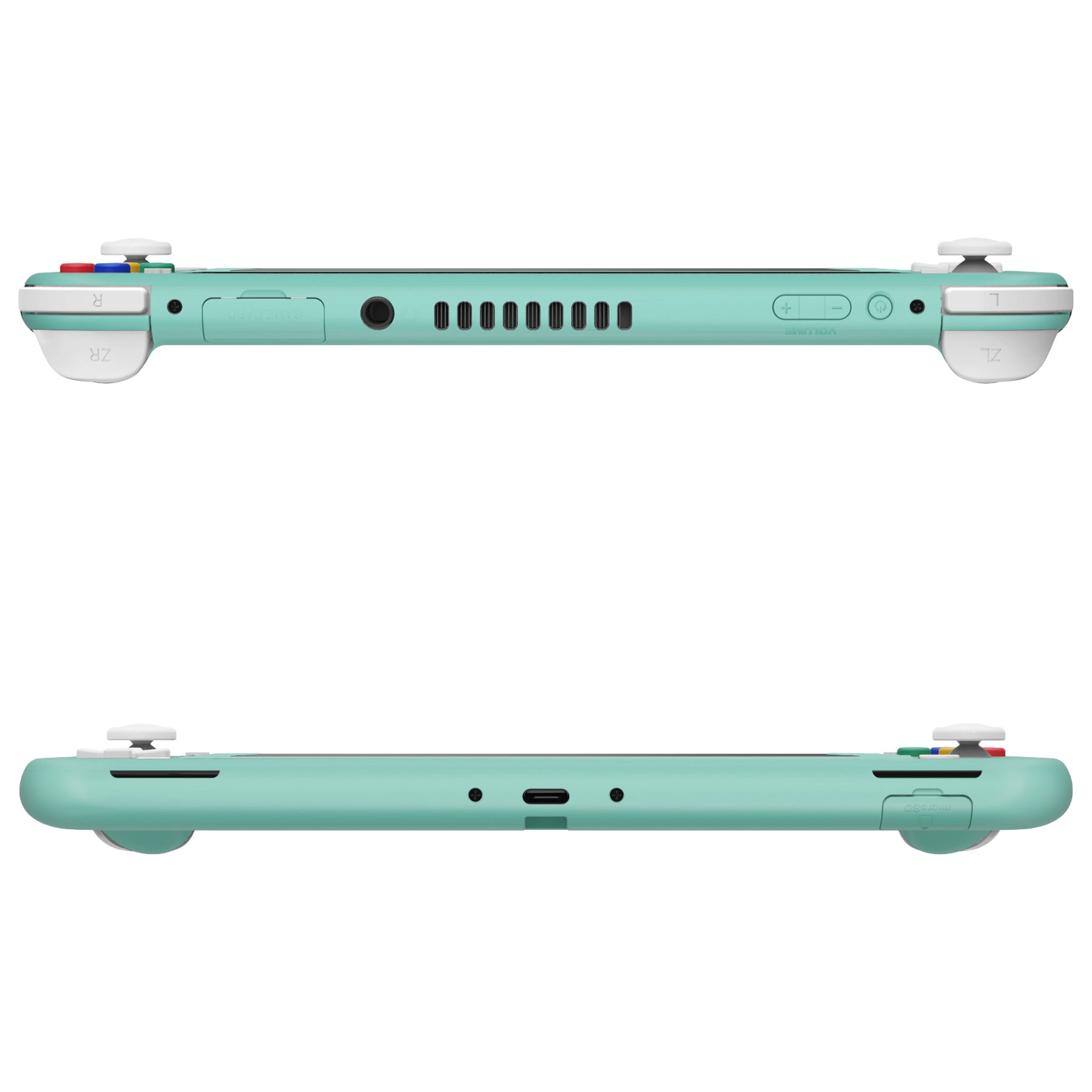 eXtremeRate Misty Green Replacement Full Set Shells For Nintendo