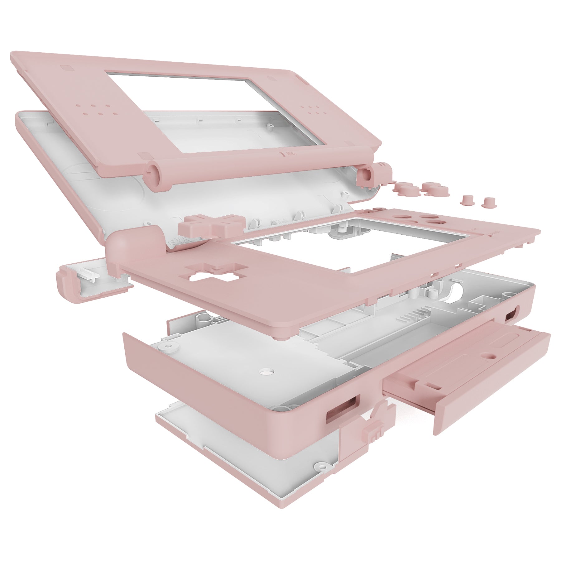 eXtremeRate Pink Replacement Full Housing Shell & Buttons with