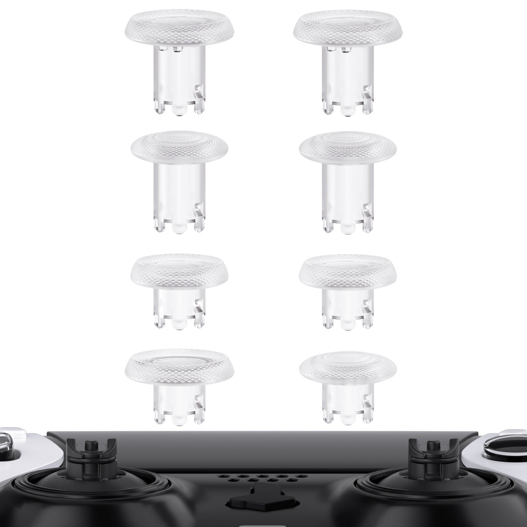 Extremerate Clear Replacement ThumbsGear Interchangeable Thumbsticks for PS5 Edge Controller - XCKEGM003WS