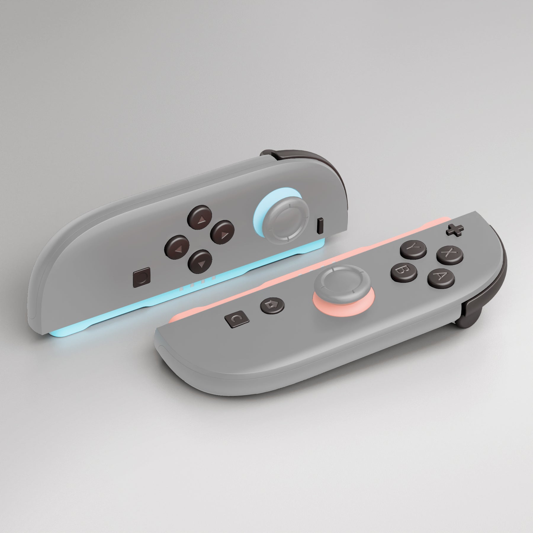 eXtremeRate Shadow Gray DIY Replacement Full Set Buttons for